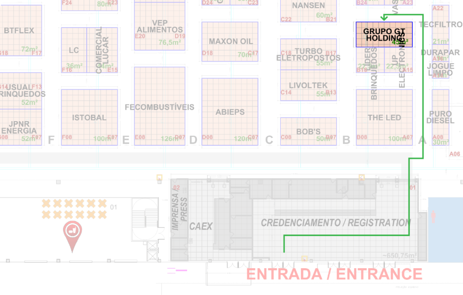 Mapa Estande GTHolding